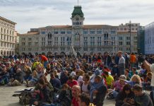 Trieste’s Protests Continue In Piazza Unità