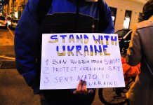 Hundreds Took To The Streets To Protest Against War in Ukraine