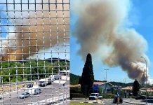 Carso Wildfire Continues Third Day in a Row