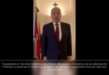 2022 – Holiday Greetings from the mayor of Trieste