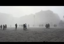 Fog Enveloped Trieste On Sunday Afternoon