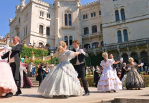 A Dance Back in Time: 19th Century Ball at Sunset at Miramare Castle