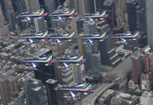 The Tricolore Lights Up New York Skies, Captivating the Nation