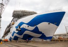 Fincantieri Launches Second LNG-Powered Cruise Ship for Princess Cruises at Monfalcone Shipyard