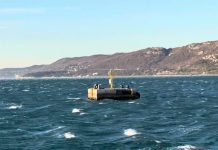 Bora Winds Batter Trieste, Toppling Lamp Post and Disrupting Ferry Service