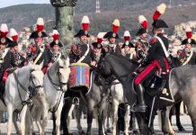 Carabinieri’s Mounted Fanfare Captivates Trieste’s Piazza Unità
