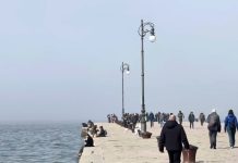 Trieste Enveloped In Light Fog This Afternoon
