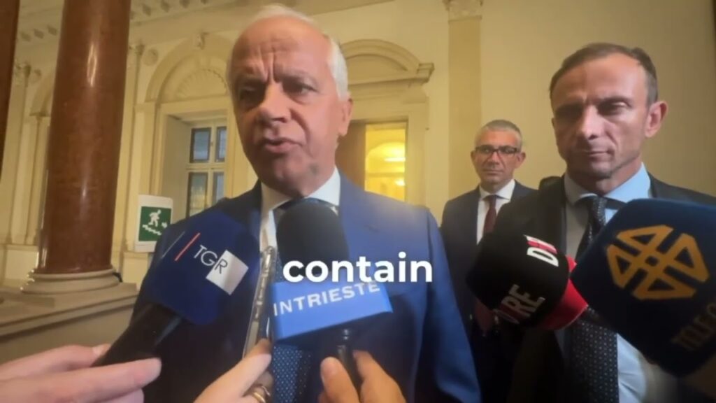 Minister Piantedosi in Trieste, September 2025