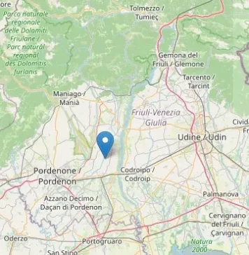 Minor Earthquake Felt Near Valvasone Arzene in FVG