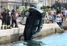 Military Cadets Rescue Driver After Car Plunges Into Sea in Trieste