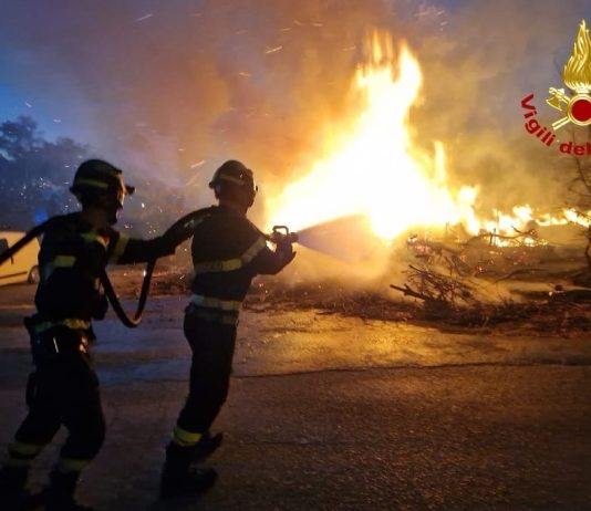Firefighters Contain Vegetation Fire Near Trieste Cycling Path