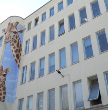 New Murals Bring Giraffes and a Child to Trieste Children’s Hospital